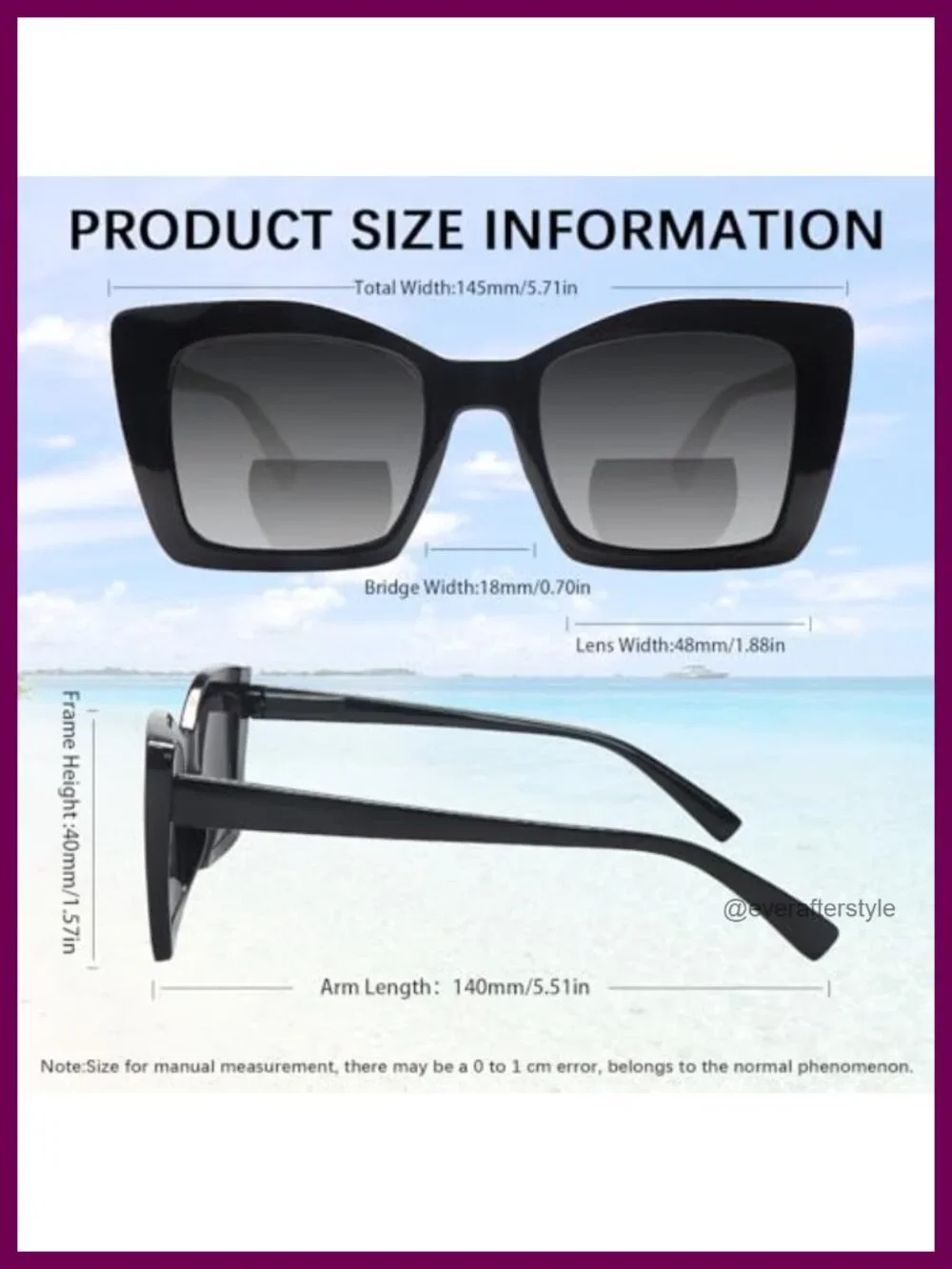 4 Pack Bifocal Reading Sunglasses Oversized Square UV400 1.0-4.0 Women